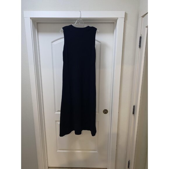 Avec Les Filles SweaterDress Womens Large Black Sleeveless Midi Classic Minimali - Picture 4 of 4